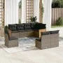 Set de sofás de jardín 8 pzas y cojines ratán sintético gris de , Conjuntos de jardín - Ref: Foro24-3227726, Precio: 482,34 €...