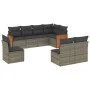 Set de sofás de jardín 8 pzas y cojines ratán sintético gris de , Conjuntos de jardín - Ref: Foro24-3227726, Precio: 482,34 €...