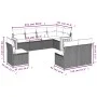 Set de sofás de jardín 8 pzas y cojines ratán sintético gris de , Conjuntos de jardín - Ref: Foro24-3227726, Precio: 482,34 €...