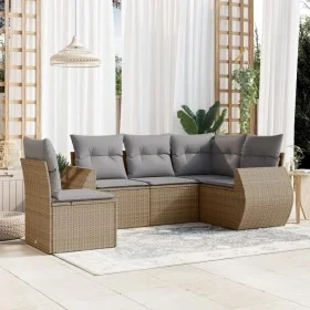 Juego de sofás jardín con cojines 6 pzas ratán sintético beige by , Garden sets - Ref: Foro24-3253716, Price: 424,95 €, Disco...