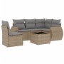 Juego de sofás jardín con cojines 6 pzas ratán sintético beige by , Garden sets - Ref: Foro24-3253716, Price: 424,93 €, Disco...