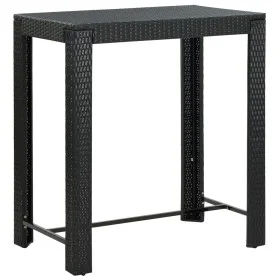 Tall garden table made of black synthetic rattan 100x60.5x110.5 cm by vidaXL, Garden tables - Ref: Foro24-45874, Price: 159,3...
