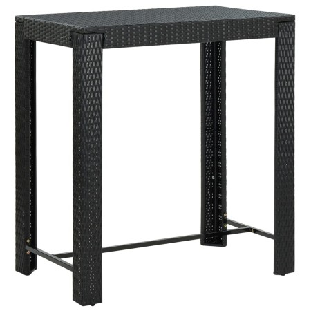 Stehtisch für den Garten Kunstrattan schwarz 100x60,5x110,5 cm von vidaXL, Gartentische - Ref: Foro24-45874, Preis: 161,83 €,...
