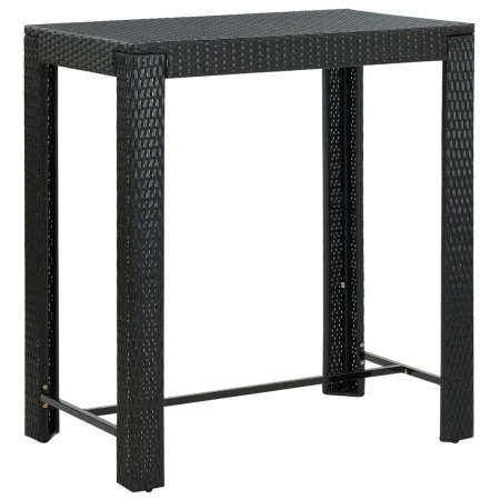Tall garden table made of black synthetic rattan 100x60.5x110.5 cm by vidaXL, Garden tables - Ref: Foro24-45874, Price: 159,3...