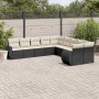 Set de sofás de jardín 10 pzas cojines ratán sintético negro by , Garden sets - Ref: Foro24-3254243, Price: 605,91 €, Discoun...