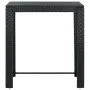 Tall garden table made of black synthetic rattan 100x60.5x110.5 cm by vidaXL, Garden tables - Ref: Foro24-45874, Price: 159,3...