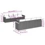 Set de sofás de jardín 9 pzas con cojines ratán sintético beige by , Garden sets - Ref: Foro24-3258222, Price: 622,57 €, Disc...