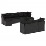 Set de sofás de jardín 10 pzas cojines ratán sintético negro by , Garden sets - Ref: Foro24-3218325, Price: 599,59 €, Discoun...
