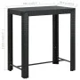 Tall garden table made of black synthetic rattan 100x60.5x110.5 cm by vidaXL, Garden tables - Ref: Foro24-45874, Price: 159,3...