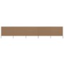 5-panel beach windbreak in gray taupe fabric 600x80 cm by vidaXL, Umbrellas - Ref: Foro24-47157, Price: 48,71 €, Discount: %