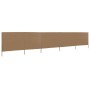 5-panel beach windbreak in gray taupe fabric 600x80 cm by vidaXL, Umbrellas - Ref: Foro24-47157, Price: 48,71 €, Discount: %