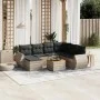 Set de sofás de jardín 8 pzas y cojines ratán sintético gris by , Garden sets - Ref: Foro24-3225122, Price: 485,10 €, Discoun...