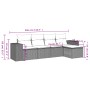 Juego de sofás jardín con cojines 5 pzas ratán sintético gris by , Modular outdoor sofas - Ref: Foro24-3222489, Price: 303,72...