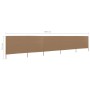 5-panel beach windbreak in gray taupe fabric 600x80 cm by vidaXL, Umbrellas - Ref: Foro24-47157, Price: 48,71 €, Discount: %