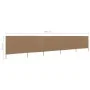 Paravientos de playa de 5 paneles tela gris topo 600x80 cm de vidaXL, Sombrillas - Ref: Foro24-47157, Precio: 47,76 €, Descue...