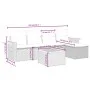 Set de muebles de jardín 6 pzas y cojines ratán sintético gris by , Garden sets - Ref: Foro24-3259169, Price: 359,84 €, Disco...