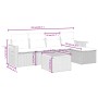 Set de muebles de jardín 6 pzas y cojines ratán sintético gris by , Garden sets - Ref: Foro24-3259169, Price: 366,16 €, Disco...