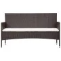 5-teiliges Gartenmöbel-Set und braune Kissen aus synthetischem Rattan von vidaXL, Gartensets - Ref: Foro24-45892, Preis: 252,...