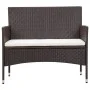 5-teiliges Gartenmöbel-Set und braune Kissen aus synthetischem Rattan von vidaXL, Gartensets - Ref: Foro24-45892, Preis: 252,...