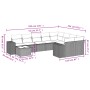 Set de sofás de jardín 10 pzas con cojines ratán sintético gris by , Garden sets - Ref: Foro24-3223059, Price: 602,48 €, Disc...