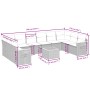 Set de sofás de jardín 11 pzas y cojines ratán sintético gris by , Garden sets - Ref: Foro24-3227173, Price: 644,22 €, Discou...