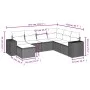 Set de comedor de jardín 7 pzas y cojines ratán sintético negro de , Conjuntos de jardín - Ref: Foro24-3222894, Precio: 500,0...