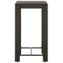 Mesa alta para jardín ratán sintético marrón 60,5x60,5x110,5 cm de vidaXL, Mesas de jardín - Ref: Foro24-45870, Precio: 81,42...