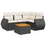 Gartenmöbel-Set, 5-teilig, mit schwarzen Polstern aus synthetischem Rattan. von , Gartensets - Ref: Foro24-3224985, Preis: 33...