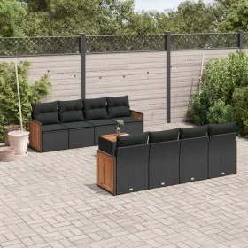 8-piece garden sofa set with black synthetic rattan cushions by , Garden sets - Ref: Foro24-3227497, Price: 565,15 €, Discoun...