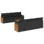 Set de sofás de jardín 8 piezas y cojines ratán sintético negro de , Conjuntos de jardín - Ref: Foro24-3227497, Precio: 567,1...