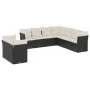 Set de sofás de jardín 8 piezas y cojines ratán sintético negro de , Conjuntos de jardín - Ref: Foro24-3217836, Precio: 558,1...