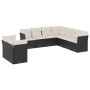 Set de sofás de jardín 8 piezas y cojines ratán sintético negro by , Garden sets - Ref: Foro24-3217836, Price: 521,36 €, Disc...