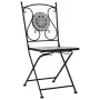 Mosaic bistro chairs 2 units gray by vidaXL, Garden chairs - Ref: Foro24-46716, Price: 149,56 €, Discount: %