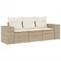 Juego de sofás de jardín con cojines beige 3 pzas ratán PE by , Modular outdoor sofas - Ref: Foro24-3222257, Price: 244,67 €,...