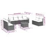 Set de sofás de jardín 9 pzas con cojines ratán sintético beige by , Garden sets - Ref: Foro24-3227578, Price: 528,08 €, Disc...