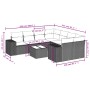 Gartenmöbel-Set 9-teilig mit grauen Polstern aus synthetischem Rattan von , Modulare Sofas für den Außenbereich - Ref: Foro24...