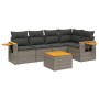 Gartenmöbel-Set, 6-teilig, mit grauen Polstern aus synthetischem Rattan. von , Gartensets - Ref: Foro24-3226795, Preis: 367,4...