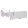 Gartensofagarnitur 7-teilig mit Kissen aus synthetischem Rattan in Beige. von , Gartensets - Ref: Foro24-3226633, Preis: 471,...