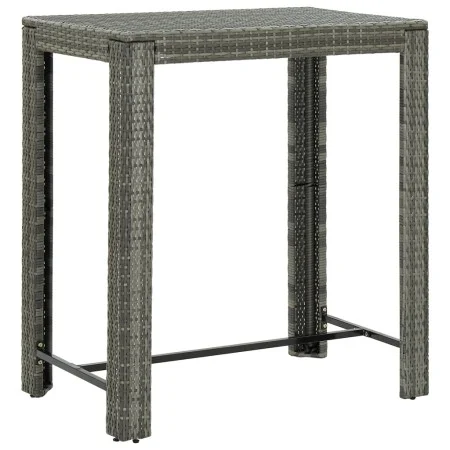 High table for garden synthetic rattan gray 100x60.5x110.5 cm by vidaXL, Garden tables - Ref: Foro24-45875, Price: 117,98 €, ...