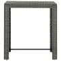 High table for garden synthetic rattan gray 100x60.5x110.5 cm by vidaXL, Garden tables - Ref: Foro24-45875, Price: 117,98 €, ...