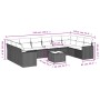 Set de sofás de jardín 11pzas con cojines ratán sintético beige by , Modular outdoor sofas - Ref: Foro24-3251815, Price: 718,...