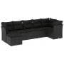 Garten-Essgruppe 7-teilig mit schwarzen Polstern aus synthetischem Rattan von , Gartensets - Ref: Foro24-3217965, Preis: 443,...