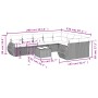 Gartensofa-Set mit 10-teiligen beigen Kissen aus synthetischem Rattan. von , Modulare Sofas für den Außenbereich - Ref: Foro2...