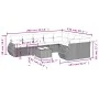 Gartensofa-Set mit 10-teiligen beigen Kissen aus synthetischem Rattan. von , Modulare Sofas für den Außenbereich - Ref: Foro2...