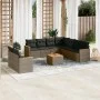 Gartensofa-Set, 10-teilig, mit grauen Polstern aus synthetischem Rattan von , Gartensets - Ref: Foro24-3258511, Preis: 605,92...