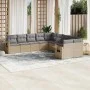 Juego de sofás jardín con cojines beige 10 pzas ratán sintético by , Garden sets - Ref: Foro24-3253046, Price: 638,66 €, Disc...