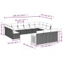 Set de sofás de jardín y cojines 13 pzas ratán sintético gris by , Garden sets - Ref: Foro24-3228139, Price: 793,01 €, Discou...