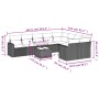 Gartensofa-Set, 10-teilig, mit grauen Polstern aus synthetischem Rattan von , Modulare Sofas für den Außenbereich - Ref: Foro...