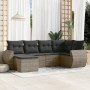 Gartenmöbel-Set, 6-teilig, mit grauen Polstern aus synthetischem Rattan. von , Gartensets - Ref: Foro24-3253997, Preis: 394,5...