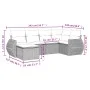 Gartenmöbel-Set, 6-teilig, mit grauen Polstern aus synthetischem Rattan. von , Gartensets - Ref: Foro24-3253997, Preis: 394,7...